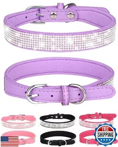 Bling Dog Collar for Small Medium Large Dogs, Rhinestone Dog Collars for Girl - Picture 1 of 5