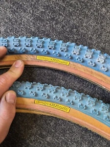 MITSUBOSHI COMPETITION III 26 X 1.75 CRUISER TIRES BLUE OLD SCHOOL BMX GT COMP 3 - Picture 1 of 21