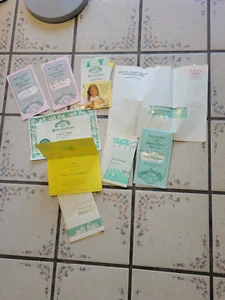 Lot of 8 CPK Cabbage Patch Kids Birth Certificate Adoption Papers  1980s  - Picture 1 of 7