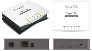 DrayTek Vigor120 ADSL2/2+ Modem Router + Power Supply Adapter - Picture 1 of 1