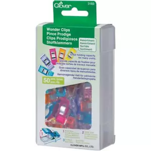 Clover Original Wonder Clips - 50 Pack - Choose Red/Green/Assorted - GENUINE - Picture 1 of 10