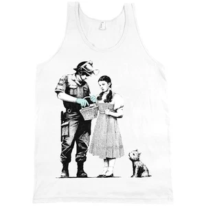 BANKSY Stop and Search Dorothy Bella + Canvas Tank Top Graffiti Shirt NEW - Bild 1 von 1