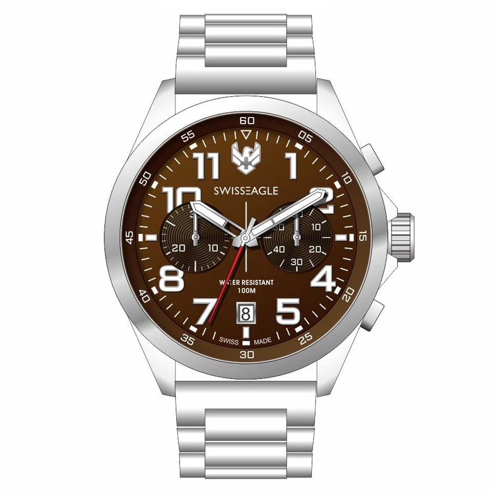 Reloj para hombre Swiss Eagle Se9179 47,5 mm PVP AUD $1253 Foto 1 de 2