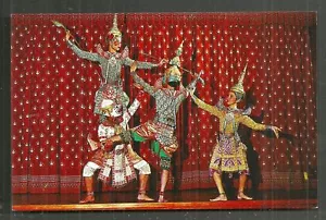 Khon Dancers Women BEAUTIES Costume Headdress Thailand 60s - Picture 1 of 1