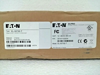 Eaton Moeller EL-5073E-T 7-Port + 3-Combo Port Gigabit Managed Ethernet Switch - Image 1 of 4