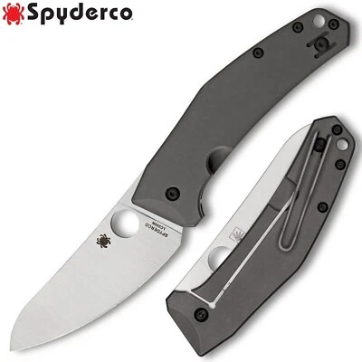Spyderco Slysz SpydieChef CQI, LC200N Satin Blade, Titanium Handles - C211TIP - Image 1 of 4