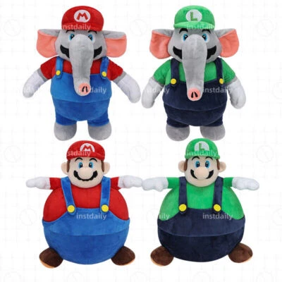 Super Mario Bros Wonder Plush Mario Luigi Soft Stuffed Doll Toys Xmas Gifts - Image 1 of 4