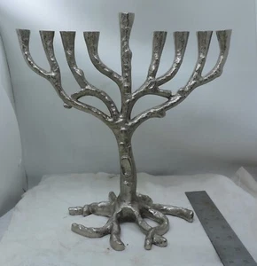 Lebensbaum Menora aus Metallguss - Neu - Bild 1 von 6