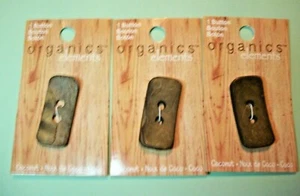 3 ct. CARDS 3 BUTTONS ORGANIC ELEMENTS BLUMENTHAL BUTTONS **NEW** - Picture 1 of 1