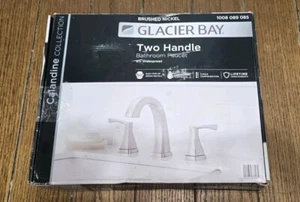 Glacier Bay Calandine 8in Widespread Two Handle Bathroom Faucet. Brushed Nickel - Picture 1 of 7
