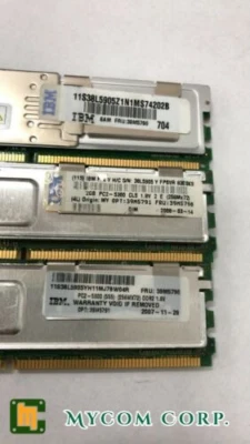 Lot 3,DDR2 PC 667 Server RAM IBM 39M5790（M395T5750CZ4-CE61，HYS72T256420HFD-3S-B） - Image 1 of 2