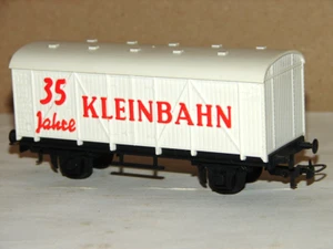 KLEINBAHN WAGON COUVERT BLANC A ESSIEUX PUB ANNIVERSAIRE 35 ANS DE LA MARQUE HO - Foto 1 di 1