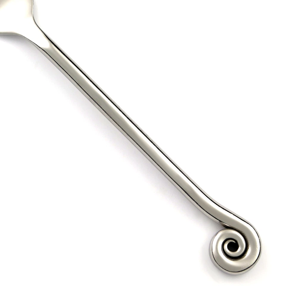 Pottery Barn PBN17 Stainless Coiled Fiddlehead GLOSSY Silverware CHOICE Flatware - Image 1 of 1