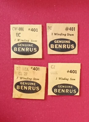 Vástago de bobinado Benrus #401 vintage lote de (4) Foto 1 de 2