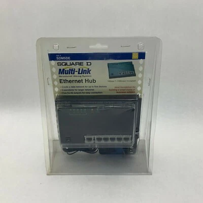 Square D SDM5DE NIB Ethernet Hub See Pictures #A56 - Image 1 of 3