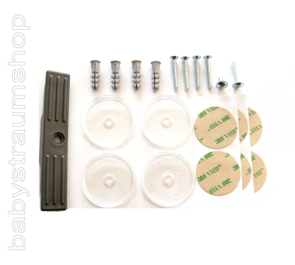 Geuther Easylock Türschutzgitter Befestigung Set Ersatzteil inkl. Schrauben Orig - Bild 1 von 1