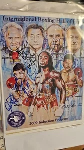 IBHOF 2009 PROGRAM FRONT SIGNED BERTO PRYOR BRELAND STARLING STRACEY & COA - Picture 1 of 1