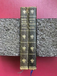Dumas Novels Lot Of 2 Thomas Nelson & Sons (1910) Leatherbound Series - Picture 1 of 7