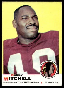 1969 Topps #114 Bobby Mitchell Washington Redskins en muy buen estado-en muy buen estado+ - Imagen 1 de 2