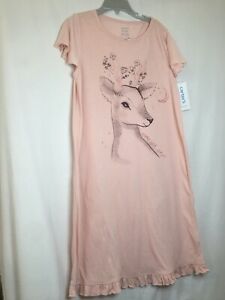 New Carter's Reindeer Nightgown Nightshirt Girls Pink many sizes