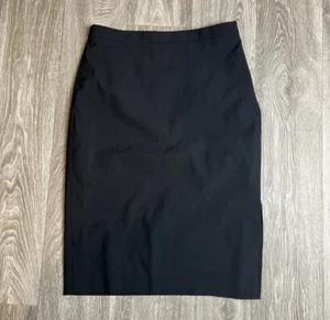 Banana Republic schwarz Bleistift Wollmischung Rock Größe 6 Mgd - Bild 1 von 8