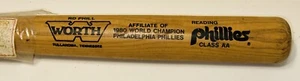 NEW VINTAGE MINORS READING FIGHTIN PHILLIES 1980 Full Size BAT WINCRAFT SPORTS - Picture 1 of 5