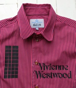 VIVIENNE WESTWOOD SHIRT Size SMALL CUSTOMISED Paul McNeil Print CLIMATE CHANGE - Picture 1 of 24