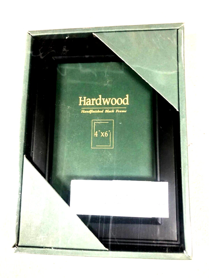 Marco de madera dura (negro) Nantucket 4"X6" acabado a mano F5 R Foto 1 de 1