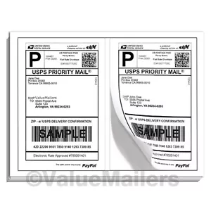 1400 Premium selbstklebende Paypal Versandetiketten 8,5x5,5 - Bild 1 von 1