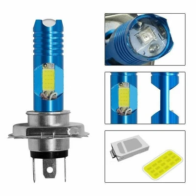H4 9003 HB2 LED Bulb Hi&Lo Beam White Motorcycle Headlight High Power Replace - Image 1 of 4