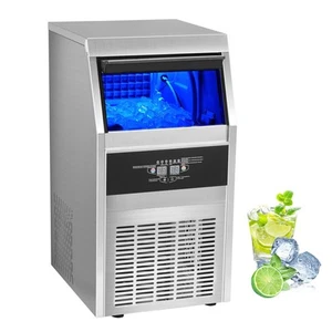 Commercial Ice Maker Built-in Undercounter Bar Ice Cube Machine - Picture 1 of 10