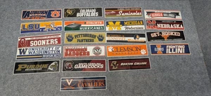 Collegiate Banner Stickers Vintage Series 1 - A&A Global - Almost full set - 20 - Picture 1 of 9