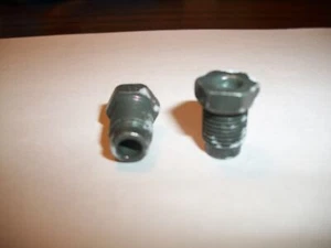 FMR 3028 OLIVE BRAKE FITTINGS BUBBLE FLARE 3/16" X 10MM X 1.0 TUBE NUT,ONE PAIR  - Picture 1 of 3