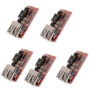5Pcs DC-DC-Buck Step Down-Modul 12V / 24V auf 5V 3A USB-Ladegerät Modul Arduino - Bild 1 von 2