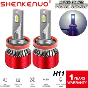 For Toyota Tacoma 2016-2021 6000K H11 LED Headlight High Low beam Bulbs Kit - Foto 1 di 8