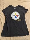 Authentic Women’s Stealers T Shirt Top Size XL Black NFL Football Pittsburg