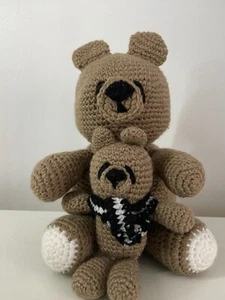 Mother Bear and Cub Bear Collectible Original Knitted Teddy - Picture 1 of 8