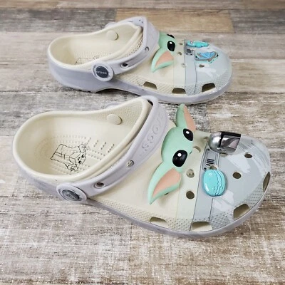 Zueco clásico Crocs Star Wars Grogu talla 6 J6 niños bebé Yoda sandalias *Leer* Foto 1 de 4