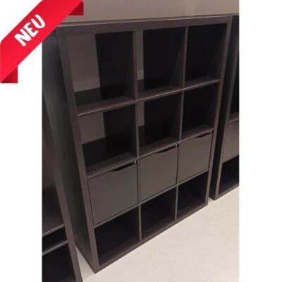 🔵🟡 IKEA Kallax 112x147cm mit 12 Fächern +3 Türen Wandregal Sideboard Raumteile - Bild 1 von 4