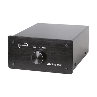 Dynavox AMP-S MKII schwarz Verstärker / Boxen-Umschalter 2 zu 1 bis 200 W - Bild 1 von 4