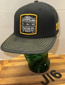 VERY NICE CAT CATERPILLAR HAT BLACK SNAPBACK ADJUSTABLE VERY GOOD CONDITION J16 - Picture 1 of 3