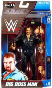 WWE Mattel Elite Series 90 Big Boss Man Action Figure *Chase* Black Ring Gear - Picture 1 of 2