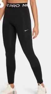Nike Pro Dri FIT Leggings Girls Size Large NWT Big Kids Smooth Stretchy Fabric - Picture 1 of 13