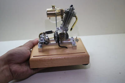 H09 Mini Single Cylinder Engine Model Intricate Design Aluminum Alloy -DIY Kit - Image 1 of 4