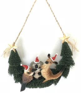 KOALA KANGAROO Christmas Decoration Ornament Bristle Australian Animal Wildlife - Bild 1 von 1