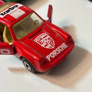 Lot 7 Vintage Matchbox  Porsche turbo 911  Red Gold Wheels green England Lesney - Picture 1 of 16