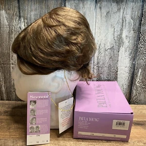 Paula Young EVA Wig Layered Color 18  Brown Size Average New in box - Picture 1 of 10
