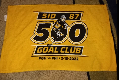 Pittsburgh Penguins Sidney Crosby 500 Goals Rally Towel NHL Cover