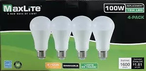 4 Light Bulbs 15W LED 100W Replacement CLF Bulb Soft White 2700k Dimmable E26 - Picture 1 of 1