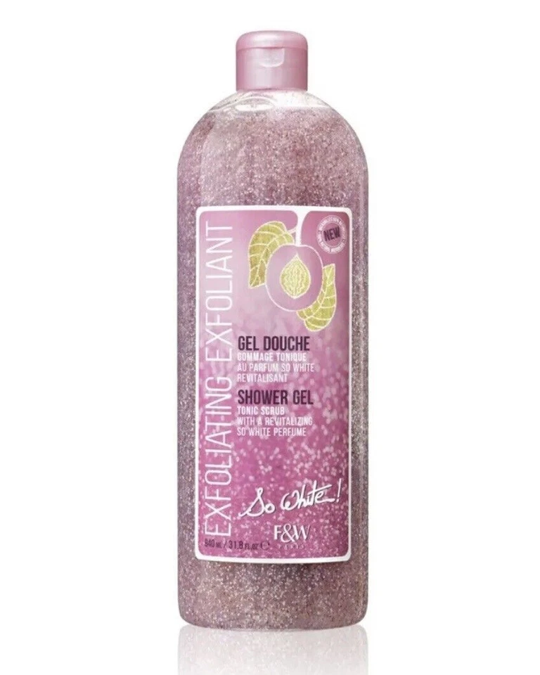 Fair and White Shower Gel Douche Scrub Radiance Exfoliant Shower Gel 940ml - Image 1 of 1